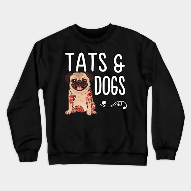 Tats & Dog Tattoos Crewneck Sweatshirt by Rumsa